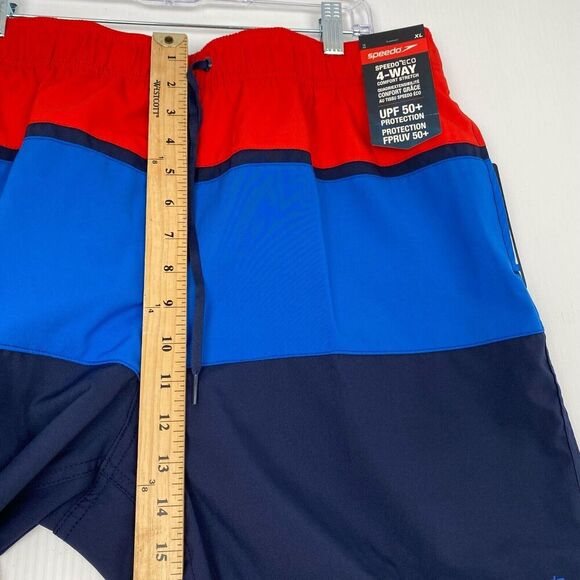 Speedo Men's Swimsuit size XL Multicolor Round beach Volley Board Shorts UPF 50+ - Picture 7 of 9